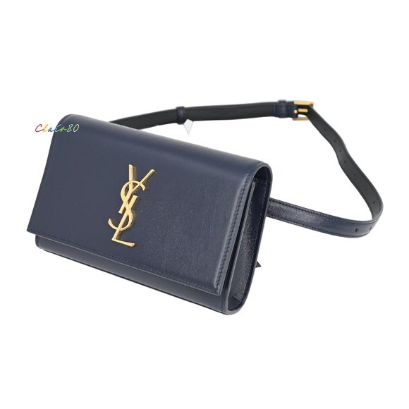 Saint Laurent Handbags - Saint Laurent Monogram Kate Leather Belt Bag Size 85